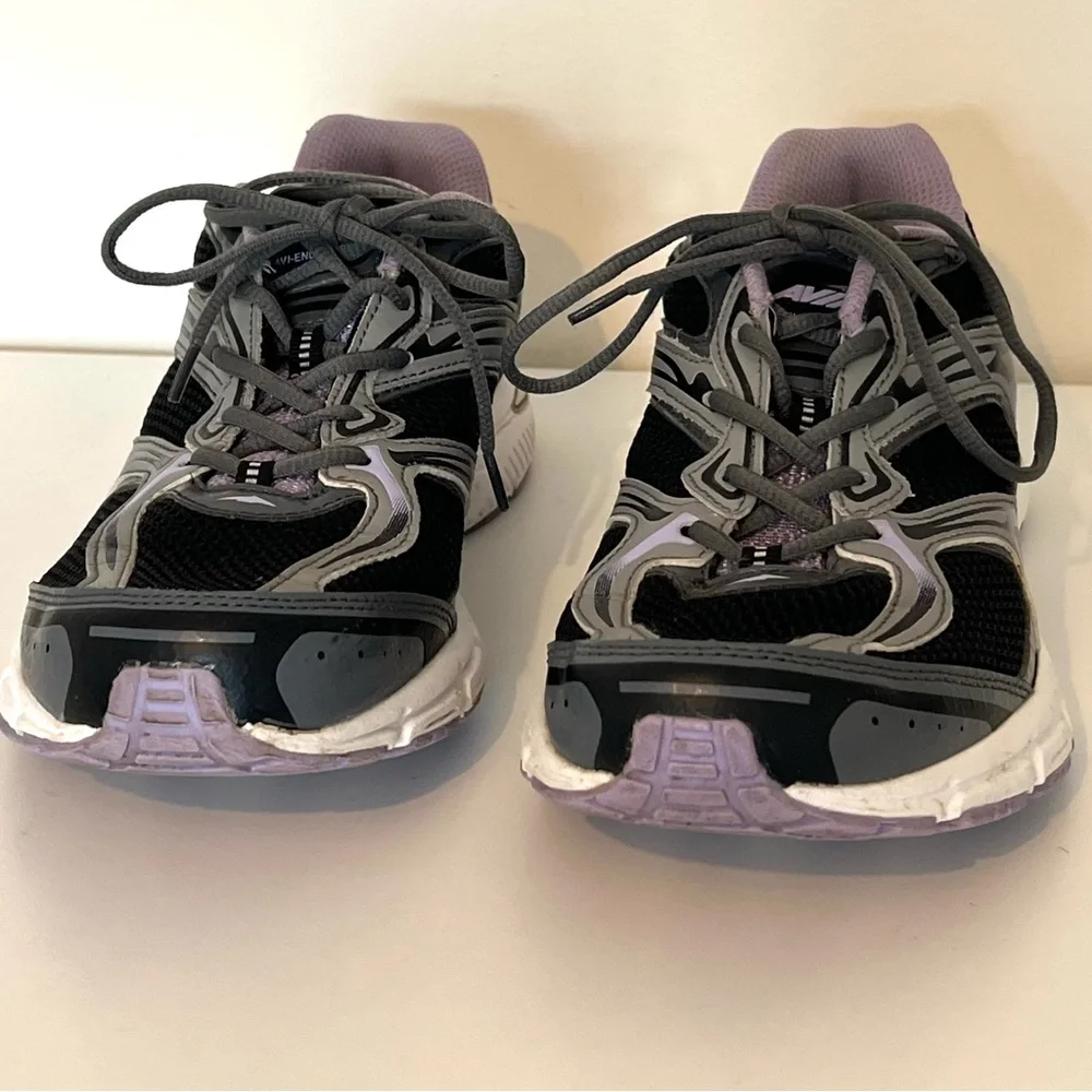 Avia Women's AVI-ENDEAVOR Running Shoes Black  Iron Grey and Lavender Size 9